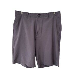 Ben Hogan Golf Shorts Size 34 Gray Polyester Spandex Blend Lightweight Hiking